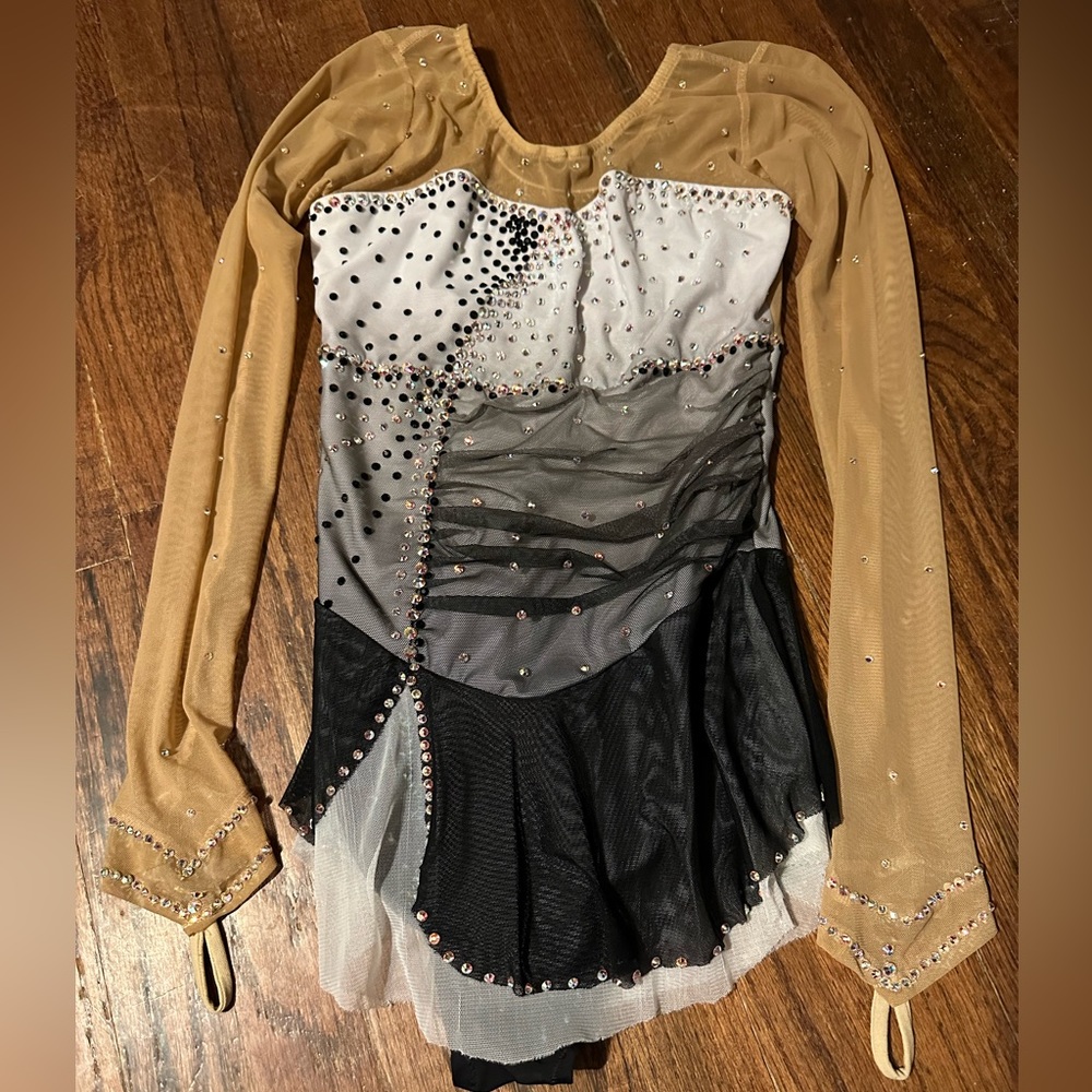 Figure skating dress, custom made, ombré $120.